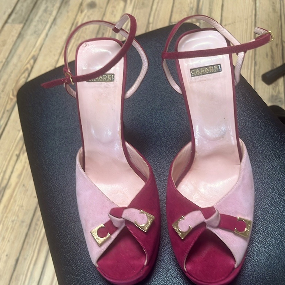 Casadei two tone vintage from milan Italy